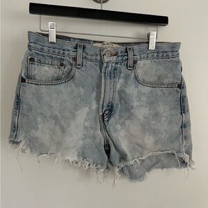 Levi’s jeans shorts cut offs acid wash distressed